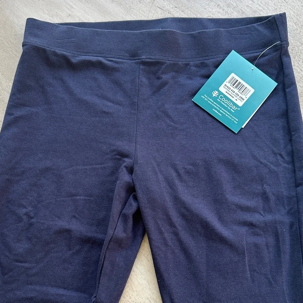Coolibar Navy Capri Leggings - Picture 2 of 10